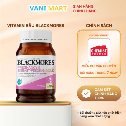 Vitamin Tổng Hợp Bầu Blackmore Pregnancy Gold 180 Viên