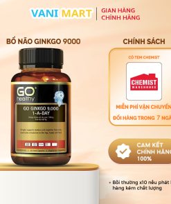 Bổ Não Ginkgo Go Healthy 9000 1 A Day 60 Viên