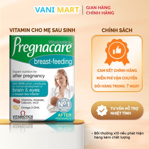 Vitamin Bú Anh Pregnacare Breast Feeding Vitabiotics