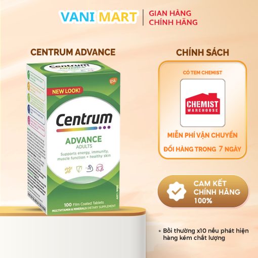 Vitamin Tổng Hợp Centrum Advance Multivitamin & Mineral 100 Viên