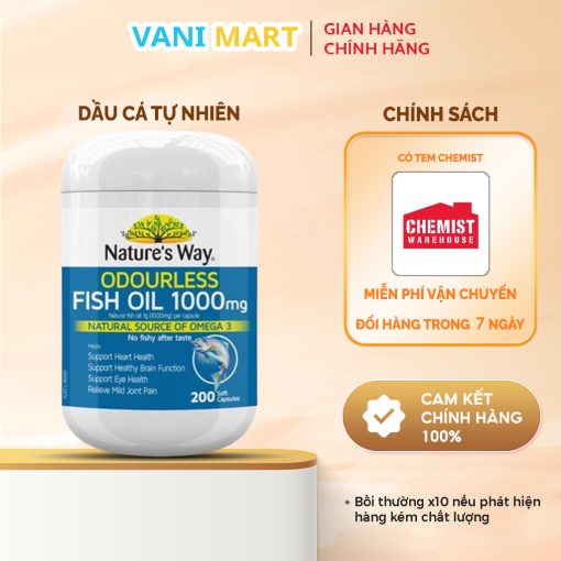 Dầu Cá Nature’s Way 1000mg 200viên