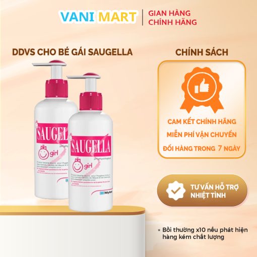 Dung Dịch Vệ Sinh Saugella Girl Của Pháp Cho Bé Gái Từ 3 Tuổi Chai 200ml