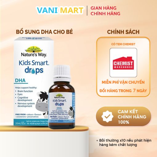 Dha Cho Bé Kids Smart Drop Nature's Way 20ml