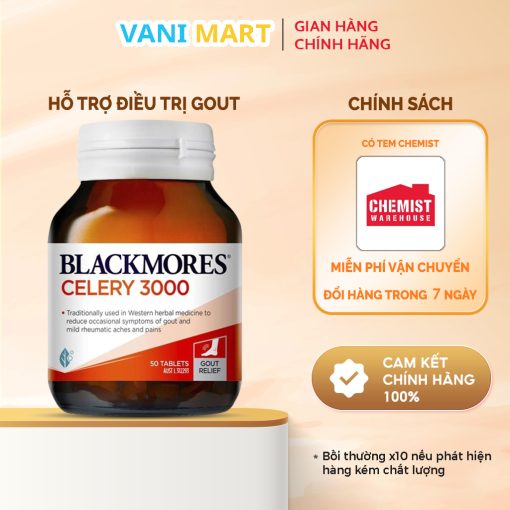 Blackmores Celery 3000 Phòng Ngừa Gout 50 Viên