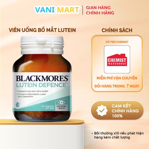 Bổ Mắt Blackmores Lutein Defence Eye Care Vitamin 60 Viên