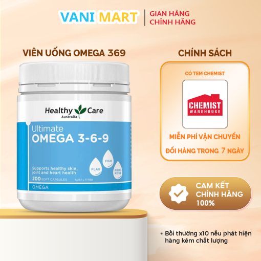 Omega 3 6 9 Healthy Care 200 Viên