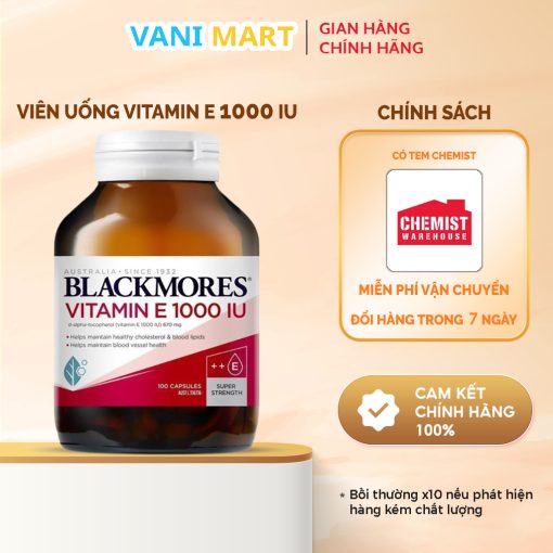 Vitamin E 1000 Iu Blackmores