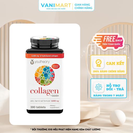 Collagen Mỹ - Youtheory 390 viên