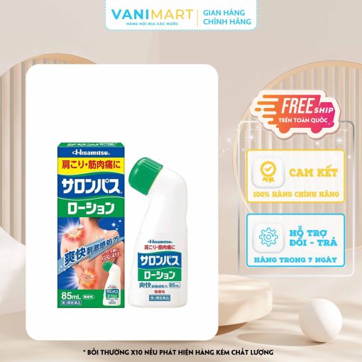 Dầu Nóng Xoa Bóp Salonpas Hisamitsu Nhật Bản 85ml