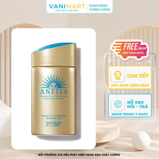 Kem Chống Nắng Bảo Vệ Hoàn Hảo Anessa Perfect UV Sunscreen Skincare Milk - SPF 50+, PA++++