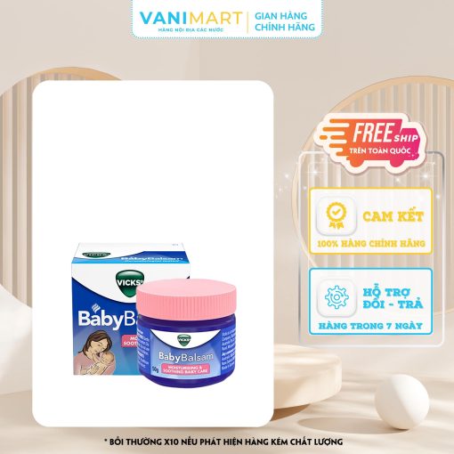 Dầu ấm ngực chống cảm Baby Balsam - Vicks 50g