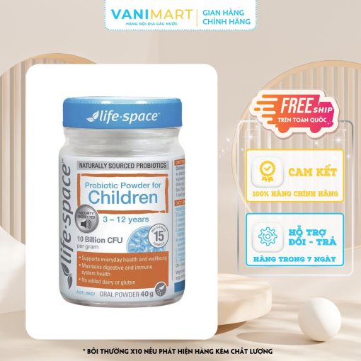 Men Vi Sinh Úc Probiotic Powder For Children 40g cho trẻ từ 3 đến 12 tuổi