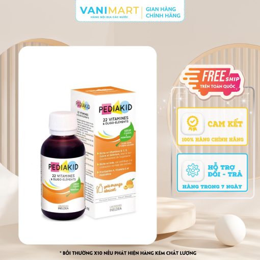 Pediakid 22 Vitamines Nguồn Vitamin Và Khoáng Chất Cho Trẻ 6 Tháng Tuổi Trở Lên