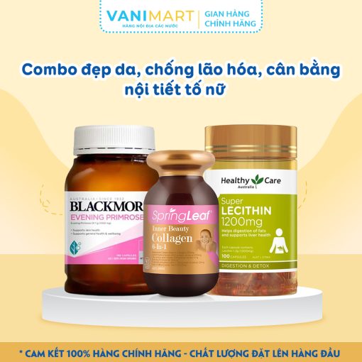 Combo đẹp da, chống lão hóa, cân bằng nội tiết tố nữ