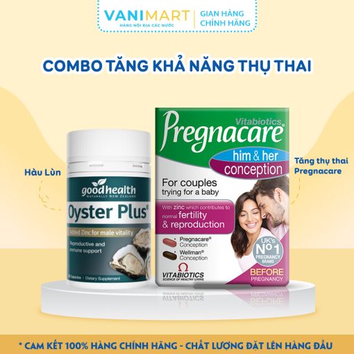 Combo Tăng Thụ Thai Hàu Lùn + Tăng Thụ Thai Pregnacare max