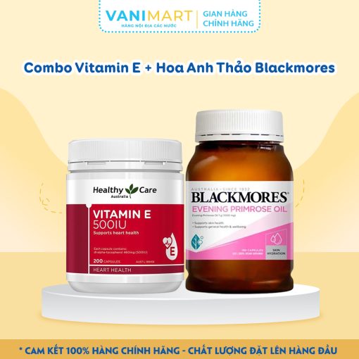 Combo Vitamin E + Hoa Anh Thảo Blackmores