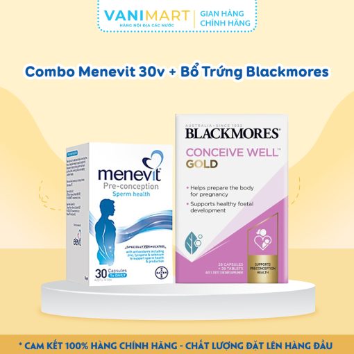 Combo Menevit 30 viên + Bổ Trứng Blackmores